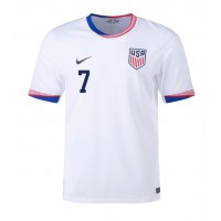 Camisa de time de futebol Estados Unidos Giovanni Reyna #7 Replicas 1º Equipamento Copa America 2024 Manga Curta